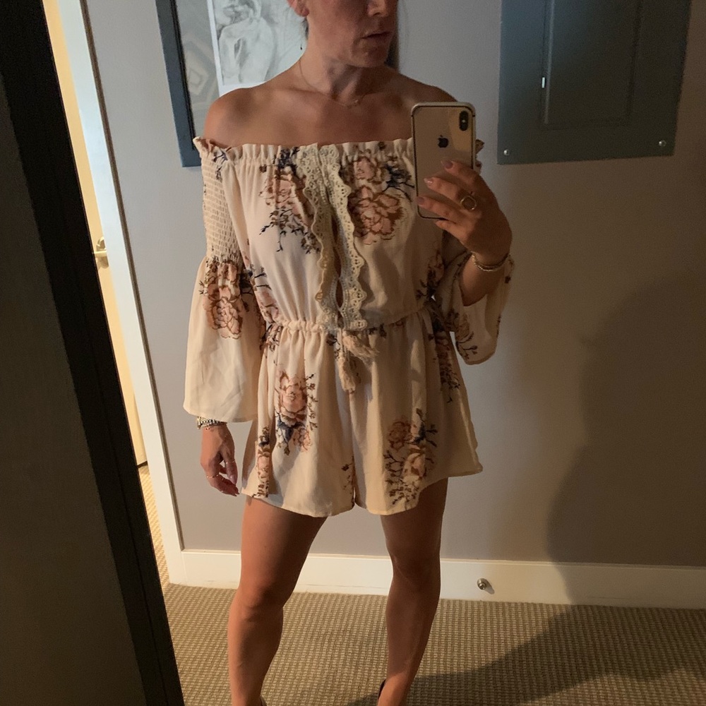 Off the shoulder romper